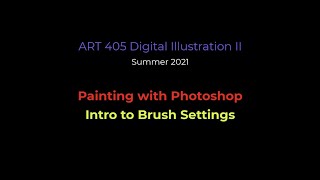 Painting in Photoshop -  Brush Settings