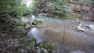 CHIUSURA alla TROTA in un CANYON di rara bellezza - marmorate, fario, e una sorpresa inaspettata...