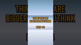 Things That Are Bigger Than You Think 🤔🤔#thingsthatarebiggerthanyouthink #viralvideos