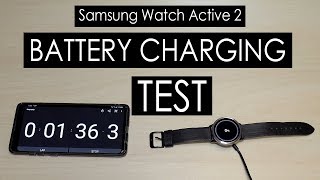 Samsung Galaxy Watch Active 2 Battery Charging Test Using The Dock Charger That Came Inside The Box