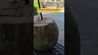 Coconut as gift in the hotel #dominicanrepublic #coconut #photoshoot #ocean #occidentalpuntacana