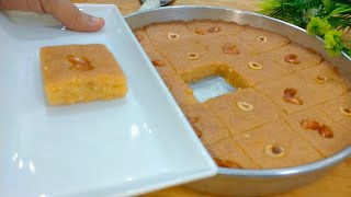 طريقة عمل البسبوسه المكرمله بتاعت المحلات والمصانع المحترفين 🥮🧑‍🍳