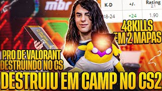 PRO PLAYER DE VALORANT DESTRUIU EM CAMP DE CS2! JELLY ACABOU COM O JOGO!