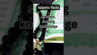 #In Islam, seeking knowledge is…