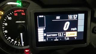 2018 Kawasaki Ninja H2 SX SE- Dash flashing unable to start