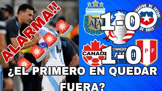 MESSI LESIONADO?? ARGENTINA le gana a CHILE y CANADÁ deja afuera a PERÚ!!// COPA AMÉRICA 2024