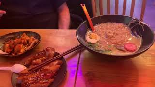 eating japanese food @ Ramen Dou in Catalonia Spain 🇪🇸🇺🇸✈️💕🥳 yummy 🤤