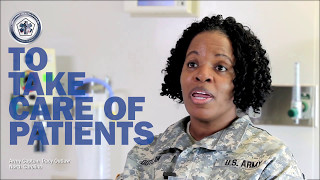 Why do you want to be a military nurse? (Audio Described)