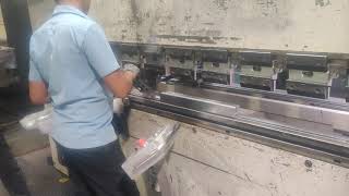 Delem DA66W cnc press brake warcom futura service pump replacement and pressure tuning by wings