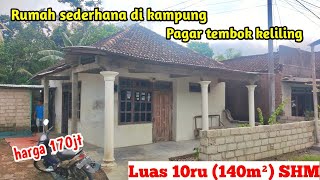 Rumah sederhana di kampung pagar tembok keliling dekat pasar di Kediri | Cuma 170jt