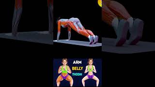 HOW TO LOSE BELLY ARM AND THIGH FAT FAST  #workout4d