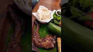 nasi timbel ayam bakar komplit