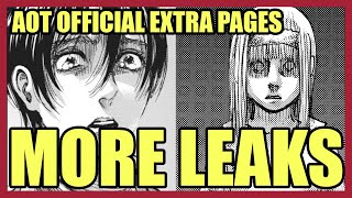 MORE LEAKS! Attack On Titan Volume 34 Extra Pages Leaks | Isayama Meta Commentary + Even More Retcon