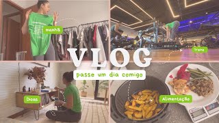 Vlog de um dia comigo: treino, dieta, rotina e várias dicas