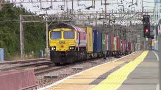 **GBRf 2021 Railtour** Trains at Colchester and Stowmarket, GEML, including 66587 - 02/09/2021