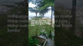 Hidup mujur diawali dengan syukur Hidup mabrur diiringi sikap jujur Hidup makmur semangat tak kendur