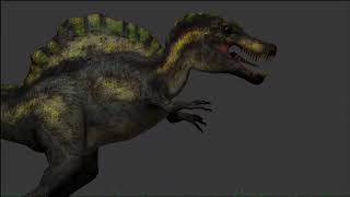 Spinosaurus Blender Animation!!! #jurassic #jurassicpark #jurassicworld #blenderanimation