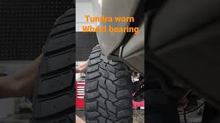 How to check a front wheel bearing for play.               #toyota #tundra  #wheel #bearingcapacity