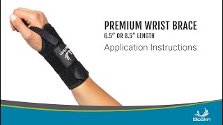 Premium Wrist Brace Application Instructions