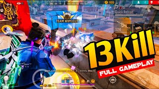 13 Kill BR full gameplay video 🍷🗿 || Garena free fire