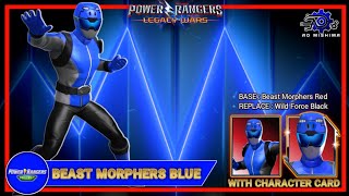 Ravi - Beast Morphers Blue Ranger mod with Characters Card | Power Rangers Legacy wars