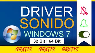 ✅ DESCARGAR Driver De SONIDO Para Windows 7 32 y 64 bits UNIVERSAL