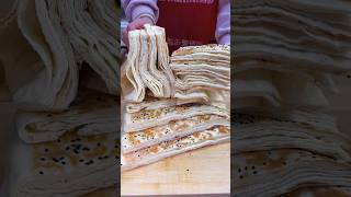 Fried Thousand Layer Cake #cooking #delicious #satisfyingvideo