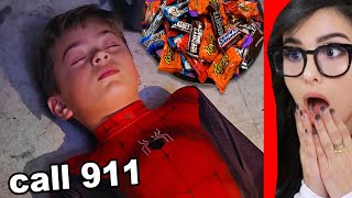 Little Brother Left Home ALONE on Halloween