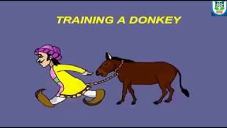 Animation - Cartoon - Akbar Birbal - Training of Donkey