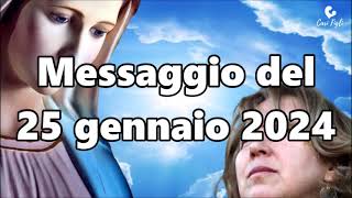 Messaggio del 25 gennaio 2024 - Medjugorje