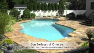 Limestone Decorative Concrete Coating Contractor Orlando FL (407) 423-3342