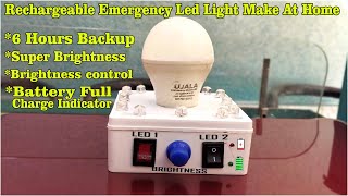 Rechargeable Emergency Led Light Make at Home