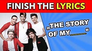 🎵FINISH THE LYRICS - One Direction special 🎵