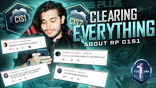 Clearing Confusion About RP C1 S1 | all Questions answered | 47 khalifa Pubg Mobile