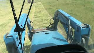 mowing hay