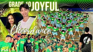 MAPEH Grade 10 Cheerdance Performance | PE10  Quarter 4 (G10 JOYFUL ) Aerial shot | 4K