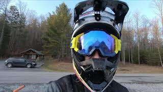 RIDING SNOW COVERED TRAILS TO THE TOP OF BUFFALO MOUNTAIN