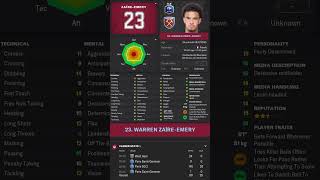 Warren Zaire-Emery WONDERKID TIMELAPSE 15 Years in 15 Seconds! #shorts #football #fm23 #timelapse