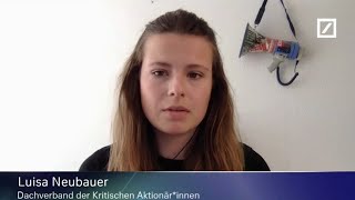 Statement von Luisa Neubauer auf der Hauptversammlung der Deutschen Bank