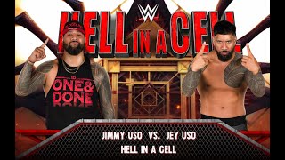 WWE  | Jimmy Uso vs Jey uso | Hell in a Cell | 2023