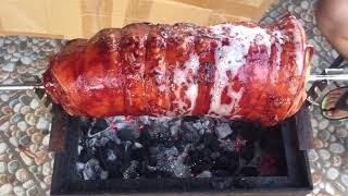 Cooking Lechon Belly for New Year's Eve