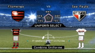 CAMPEONATO BRASILEIRO SÉRIE A - RODADA #36 FLAMENGO X SÃO PAULO -BOMBA PATCH 2024 Gameplay PS2.