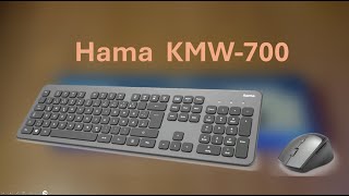 Hama KMWW-700 wireless keyboar + mouse unboxing and test (HU layout)