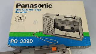 Panasonic mini cassette tape recorder RQ-339 - See how it works