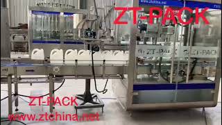 Viscous liquid detergent hand wash gel soap softener filling capping line. For 500ml-5L