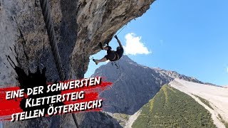 Schwerste Klettersteigstelle in Vorarlberg / Österreich (E/F) - Alpin live Klettersteig