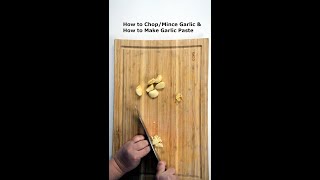 How to Mince and Chop Garlic Fast & How to Make Garlic Paste #Shorts