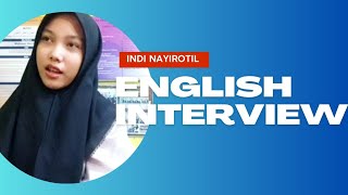 Interview Bahasa Inggris untuk Pemula || Indi