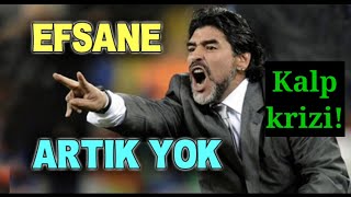 "Tanrı'nın eli!" demişti.Maradona kalp krizinden öldü!