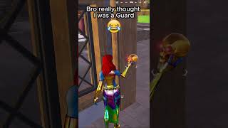 Bro really thought I was a guard #fortnite #fortniteshorts #fortnitefunny #fortnitefunnymoments